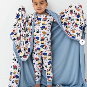 Little Sleepies Construction Large Cloud Blanket